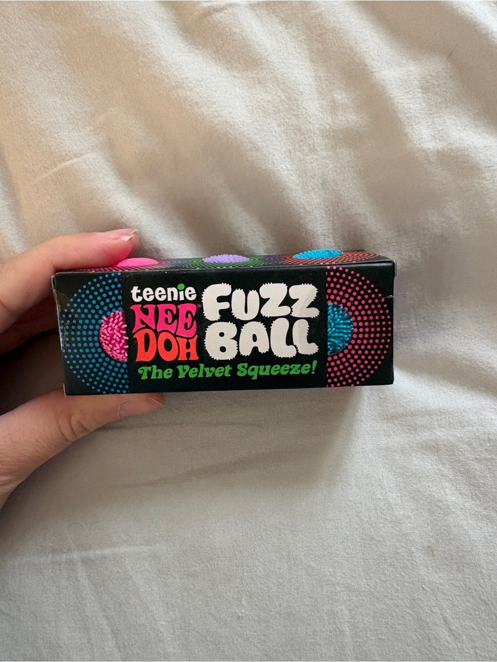 Needoh Fuzz Ball Velvet Squeeze - Multicolor